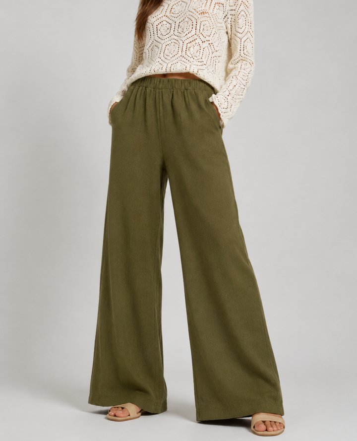 Pantalón Lycra Corrugado Verde