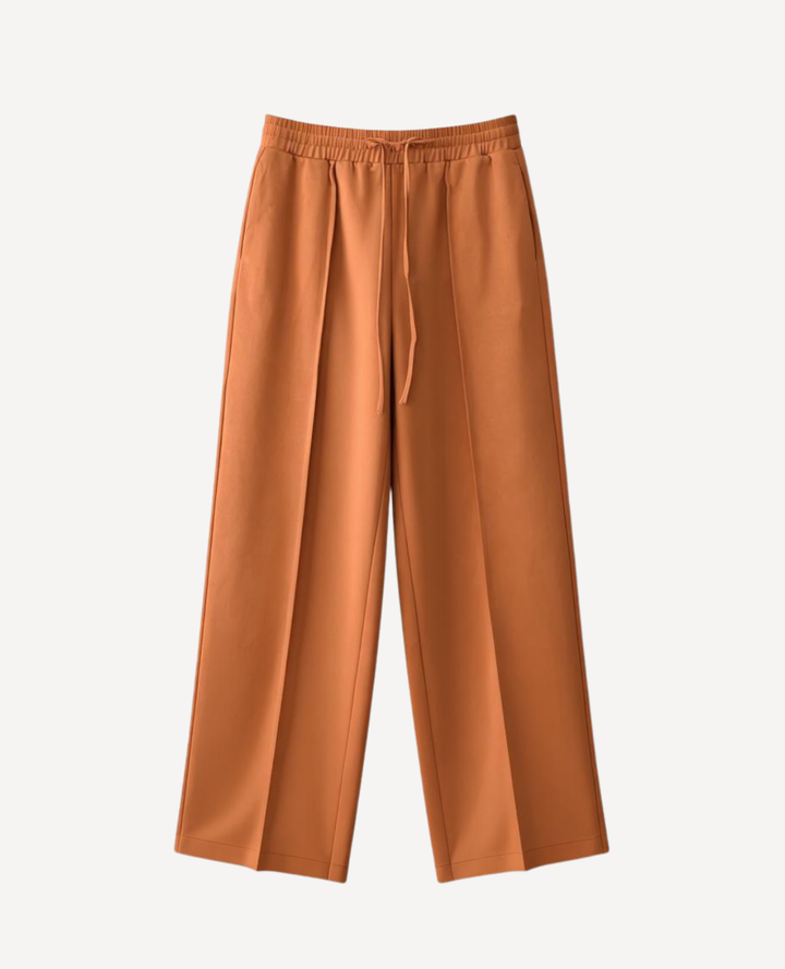 Pantalon Wide Leg Con vena Terracota