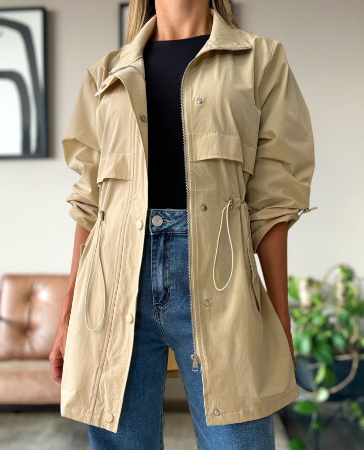 Parca Semi-impermeable Beige