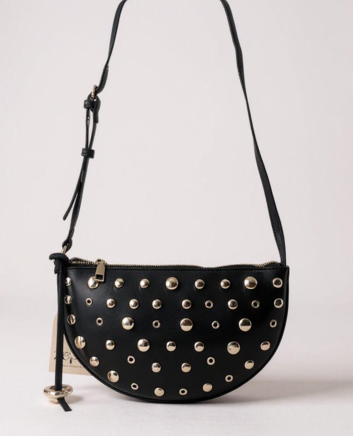 Cartera Taches Dorados Negro