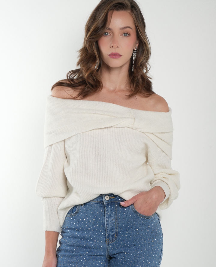 Saco bandeja Nudo Marfil