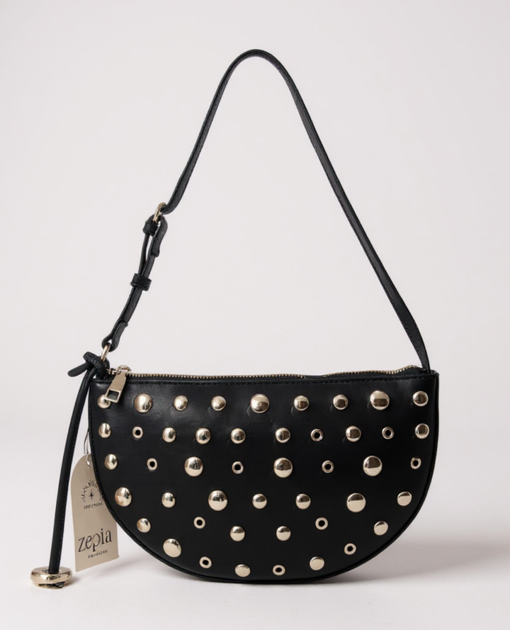 Cartera Taches Dorados Negro