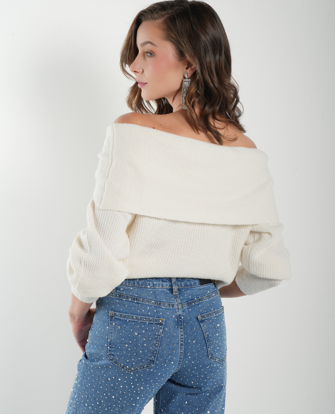 Saco bandeja Nudo Marfil