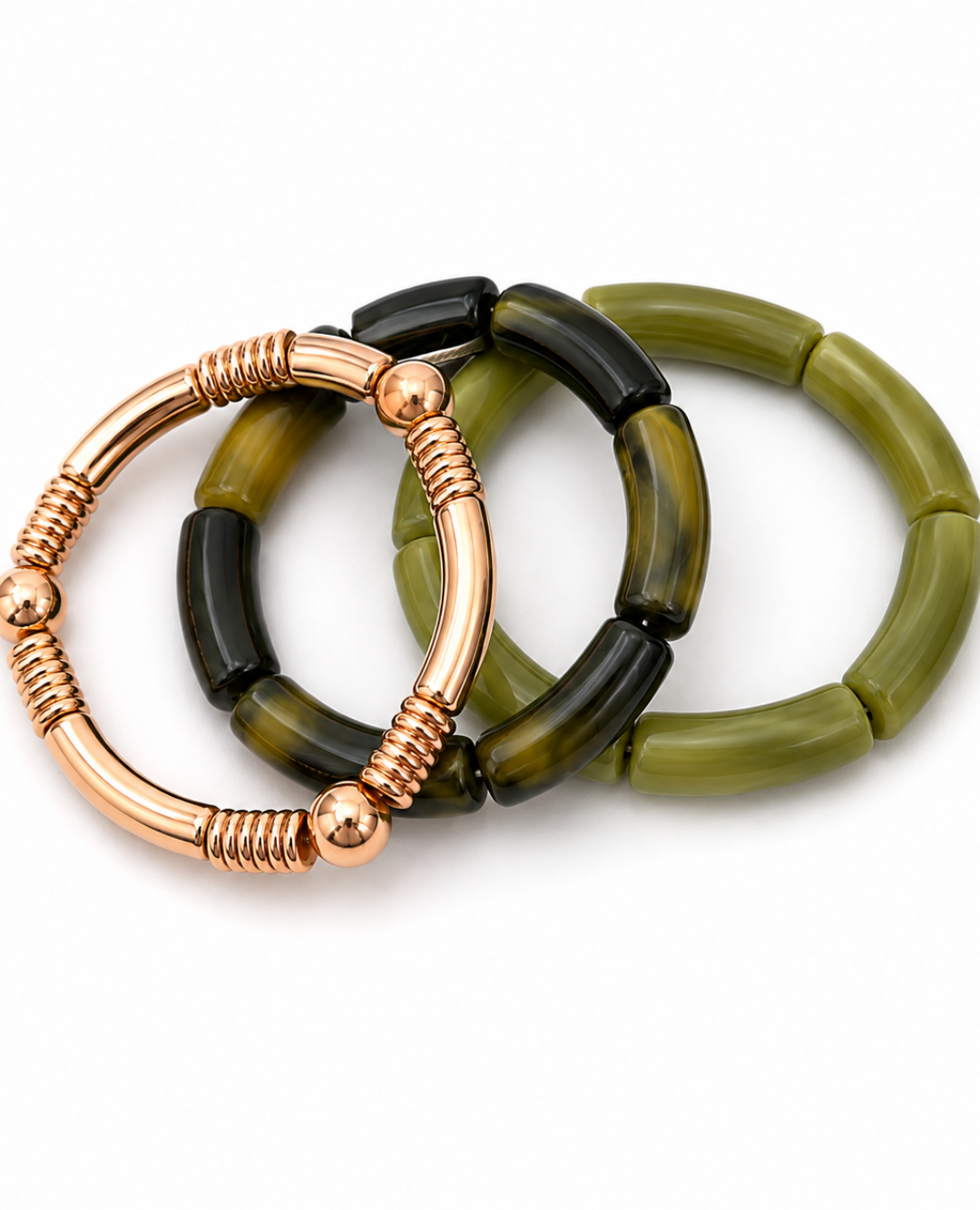 Pulsera Vintage Verde x3
