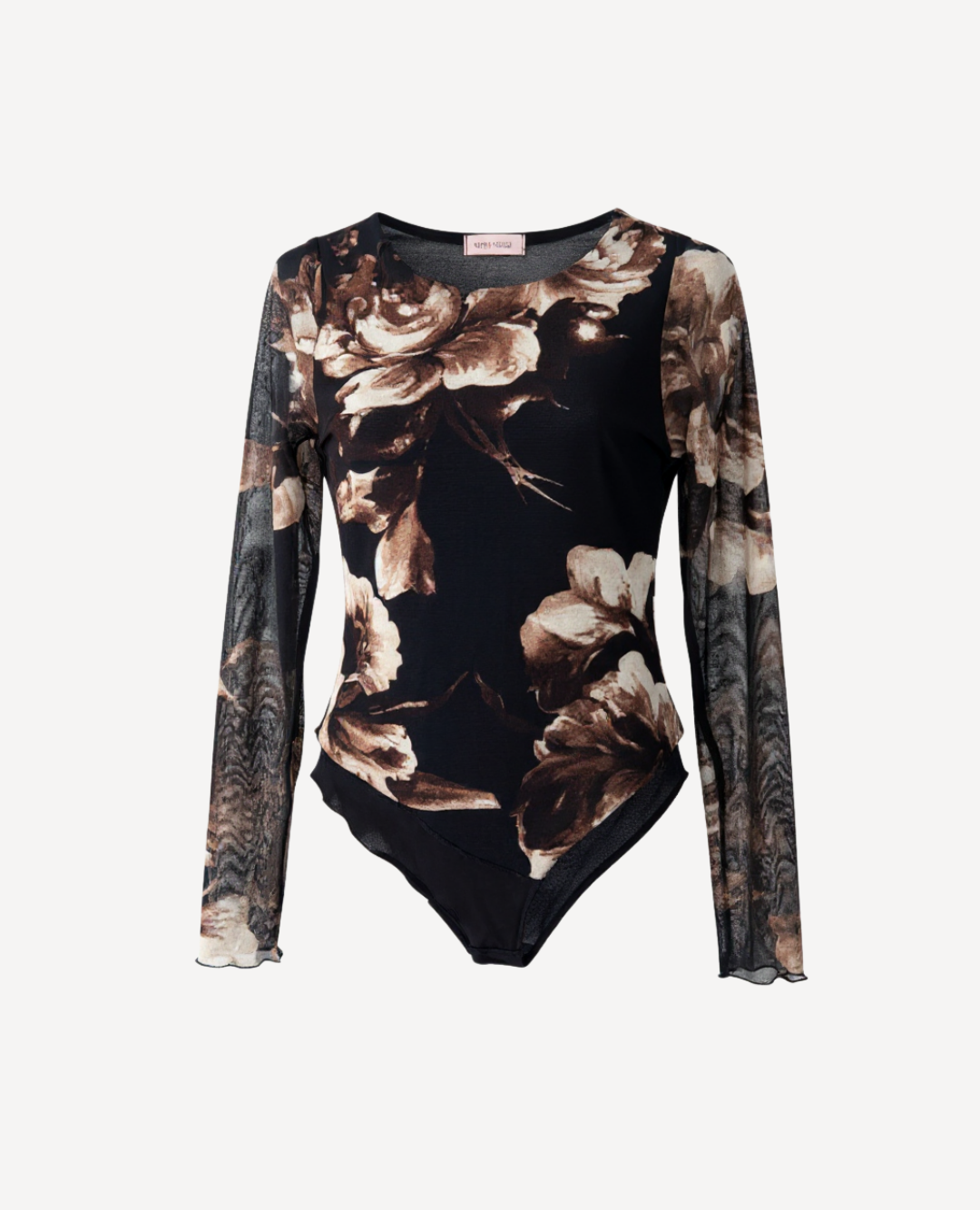 Blusa Mayatex Flores Negra