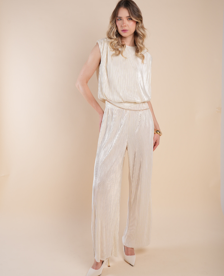 Top Muscle Acanalado Brillo