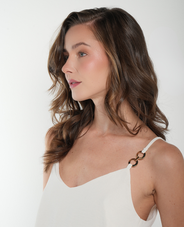 Top dijes tiras crema