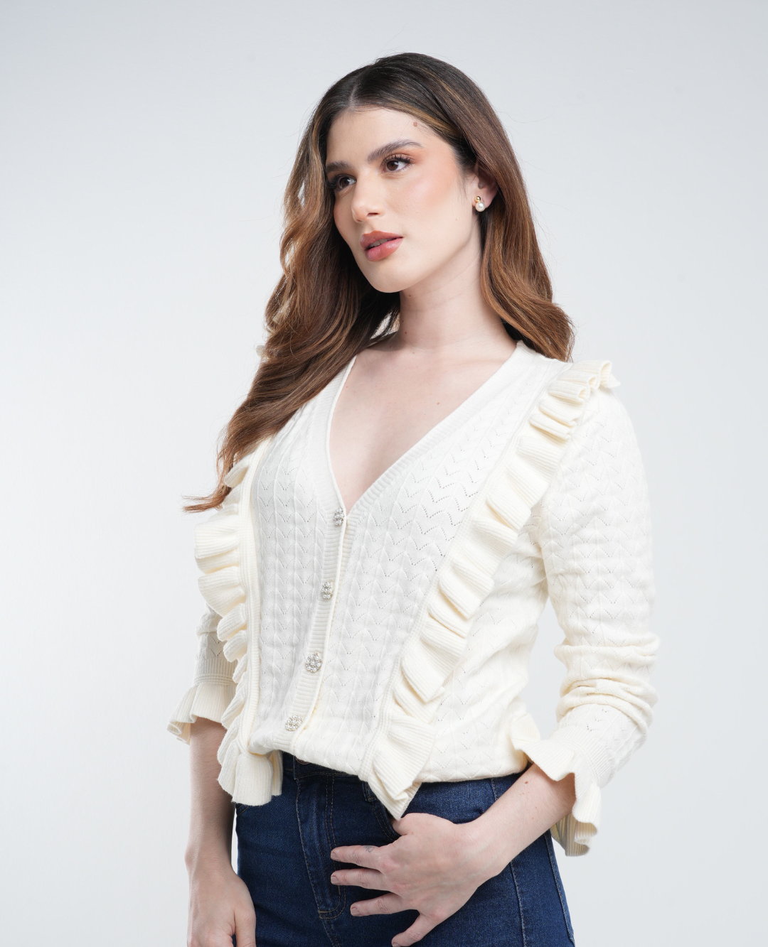 Cardigan boleros Marfil