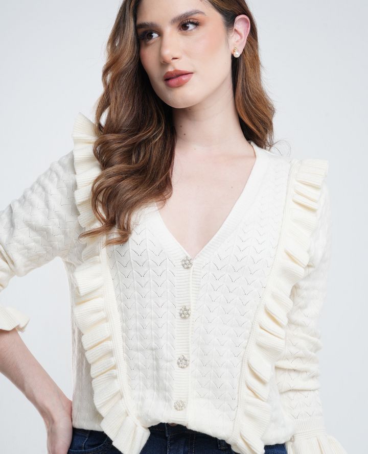 Cardigan boleros Marfil