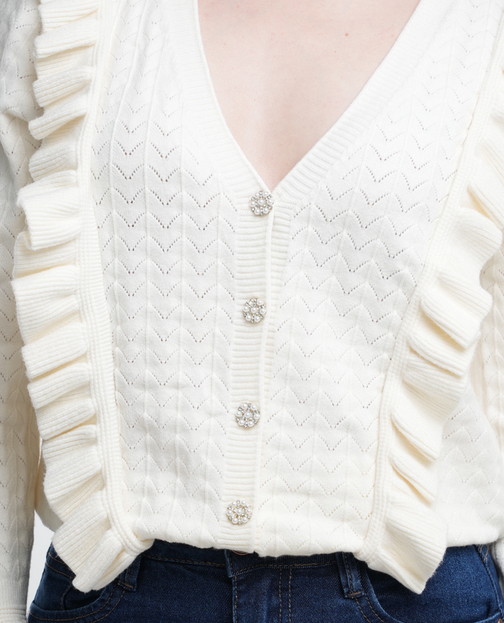 Cardigan boleros Marfil