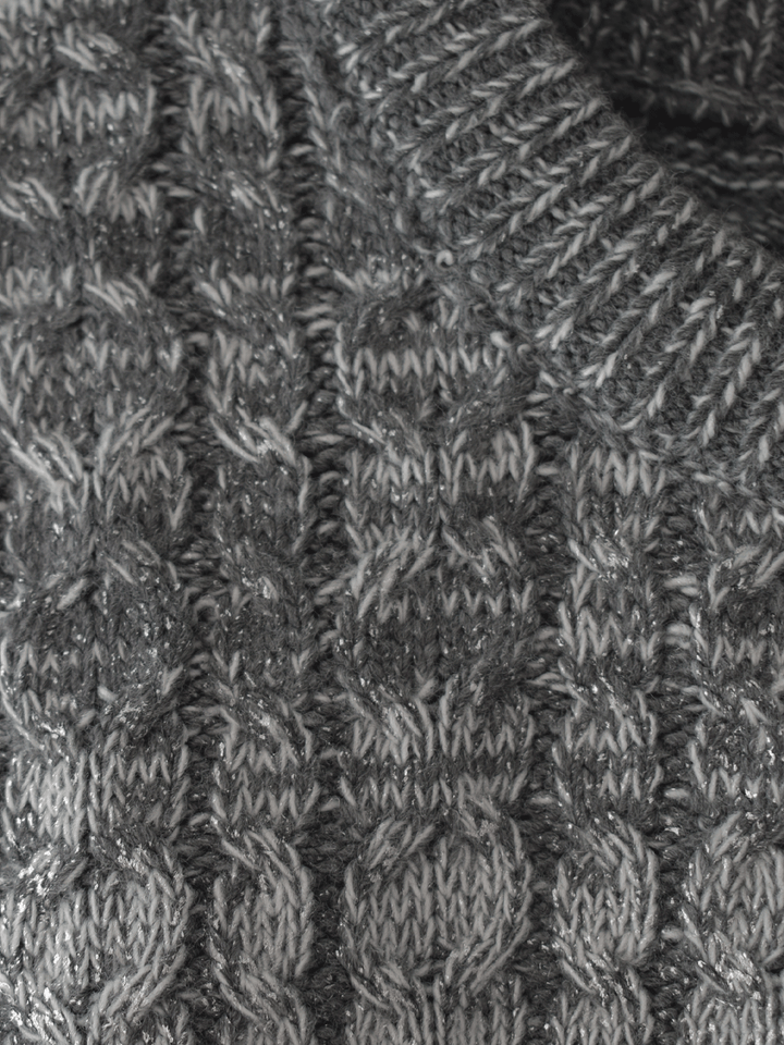 Top Trenzado Brillo Silver