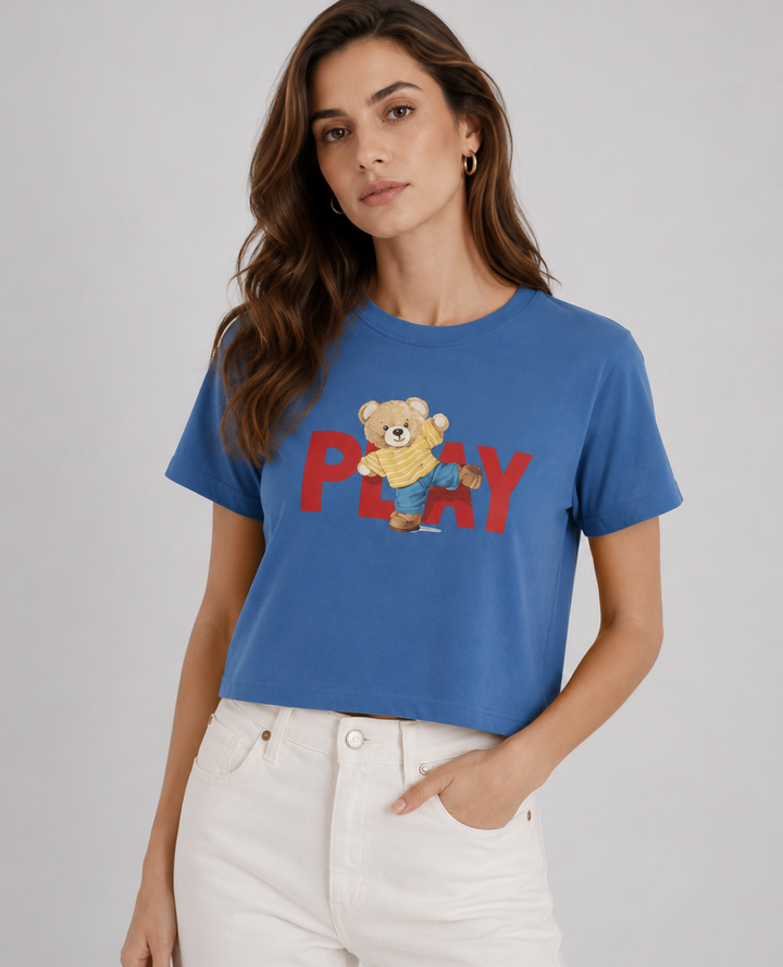Camiseta Play Osito Azul