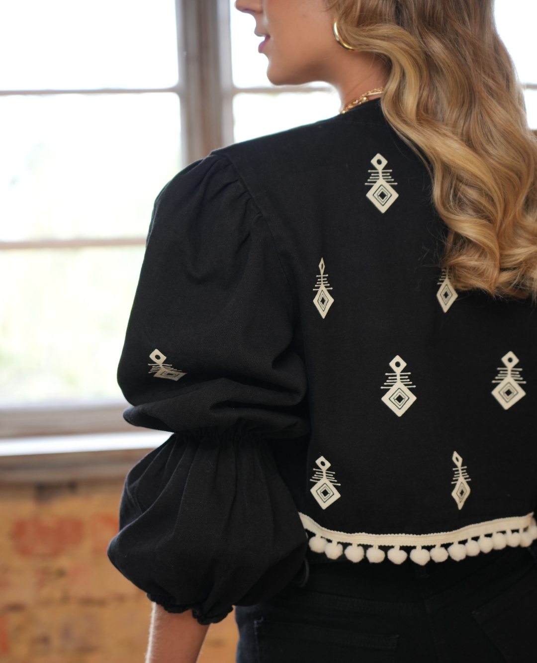 Chaqueta Boho Ancla Negra
