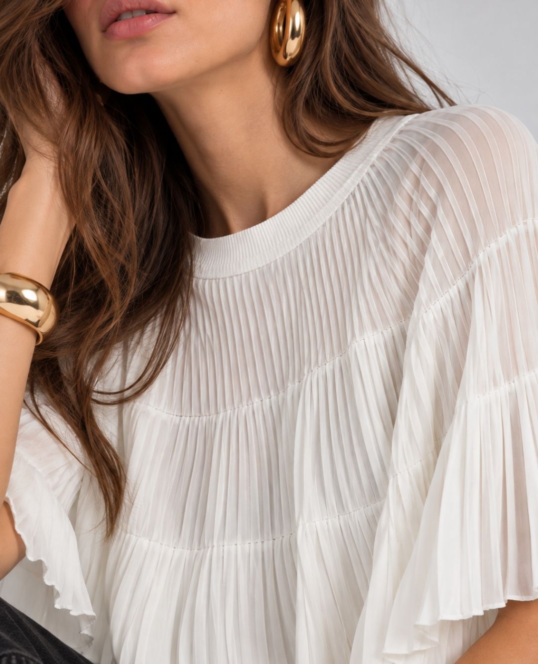 BLUSA TEJIDA FARAON BLANCA