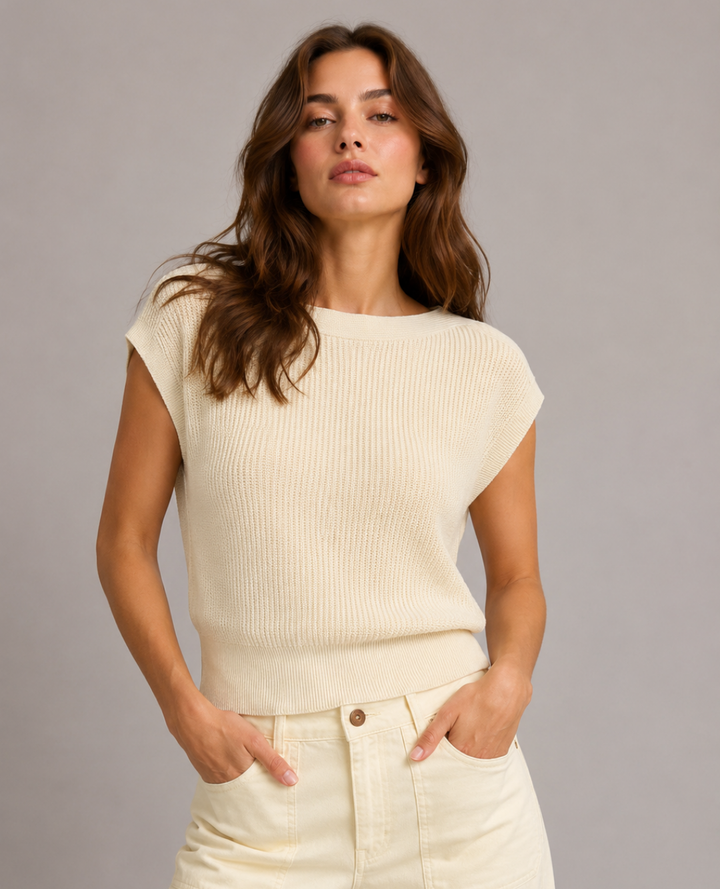 Básico Hilo Muscle Tee Amarillo