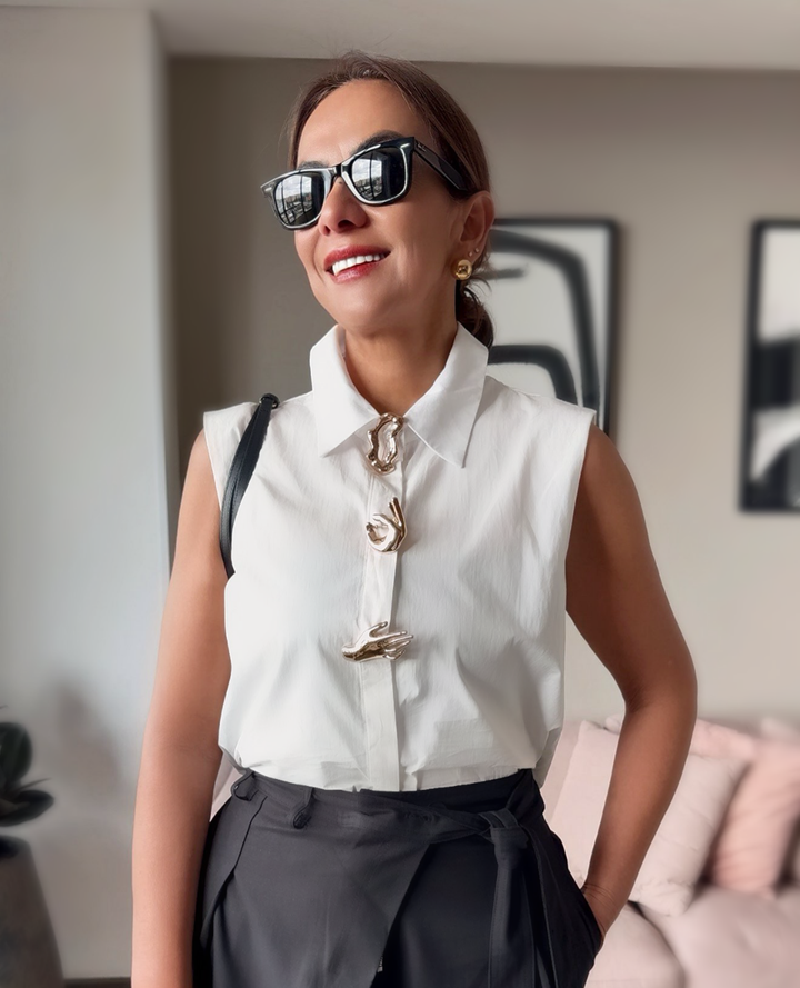 Camisa Sisa Popelina Blanca