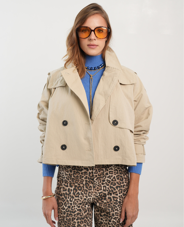 Gabardina Trench Julia Beige