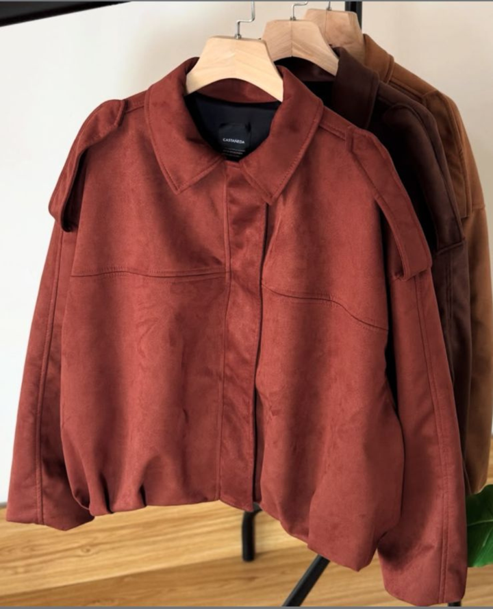 Chaqueta Bomber Terracota