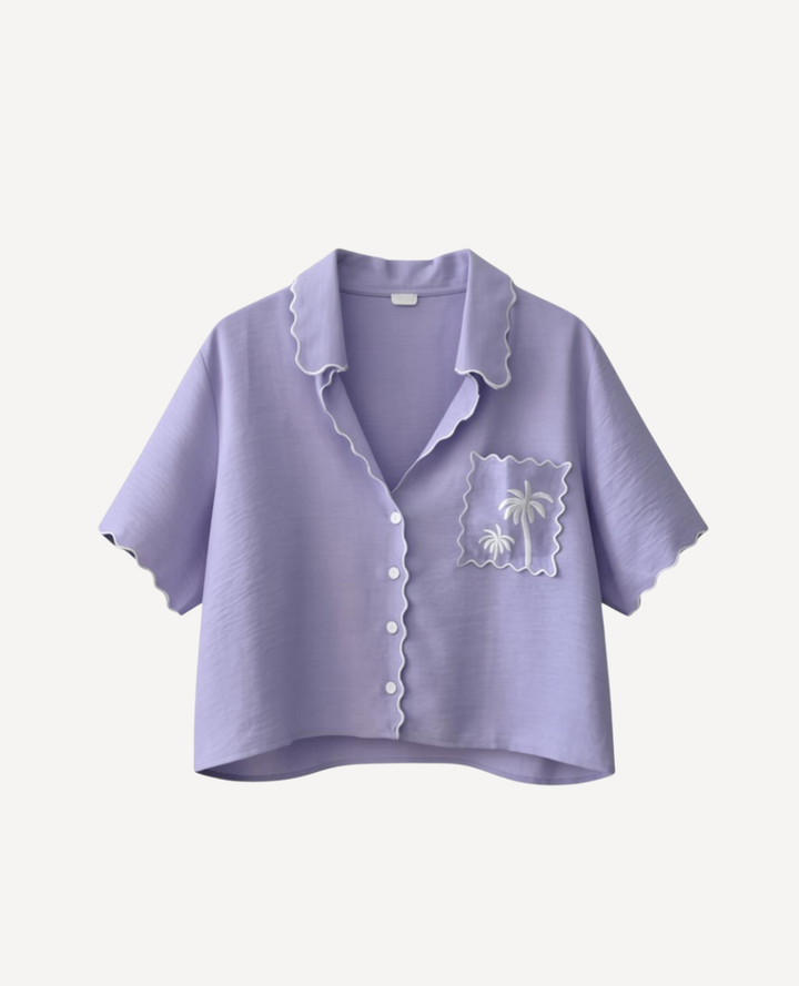 Blusa Palmera Lila