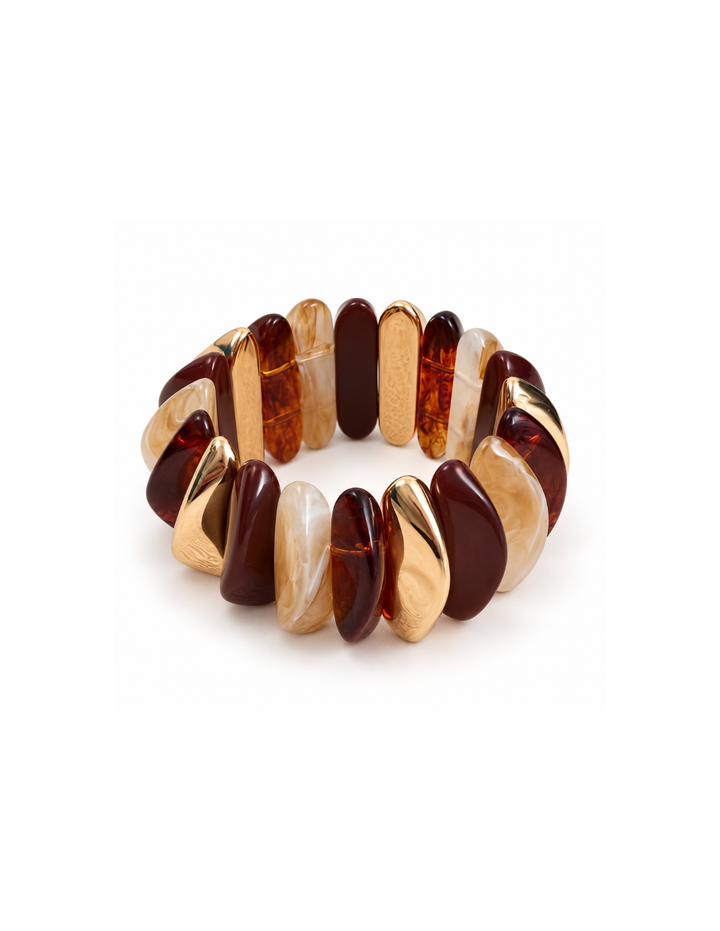 Pulsera Dientes Dorados