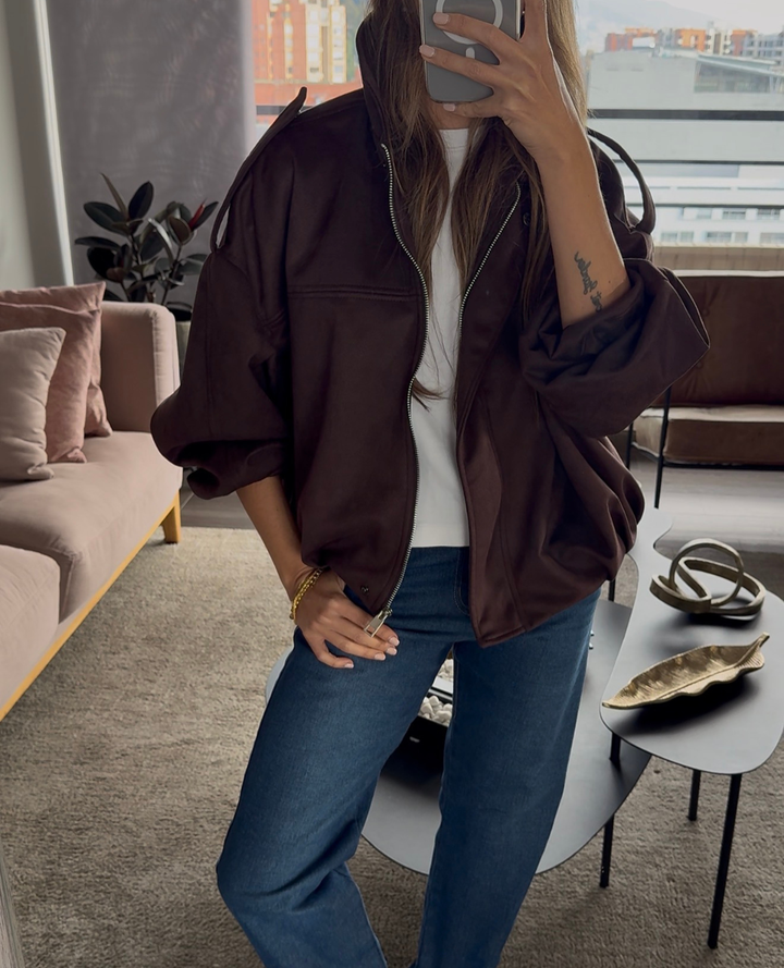 Chaqueta Bomber Chocolate