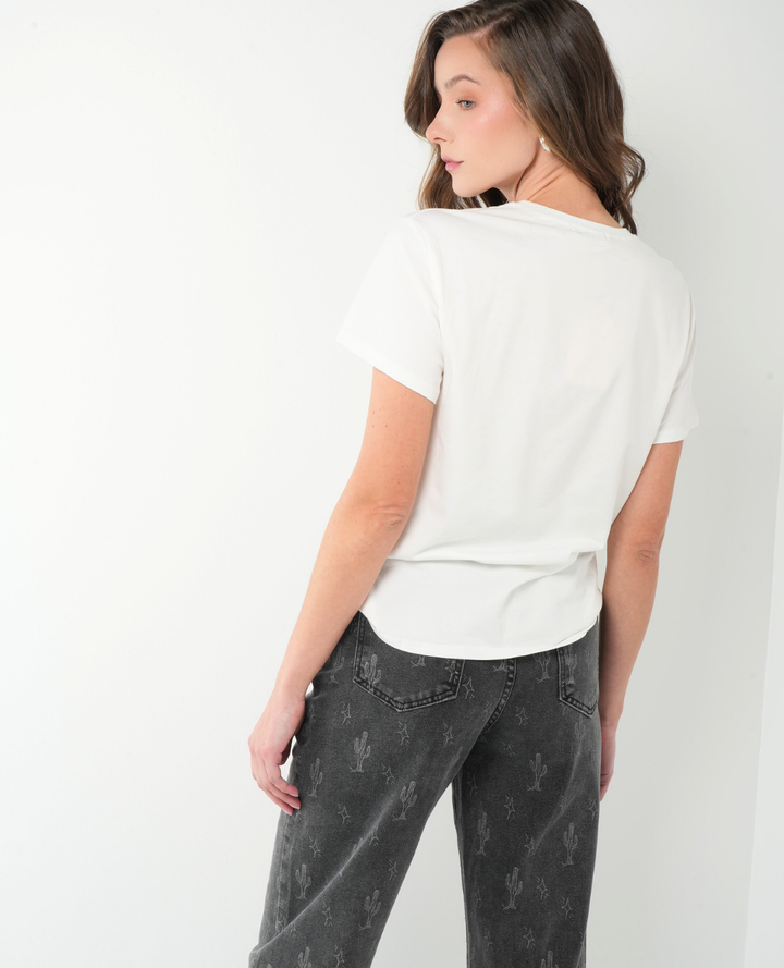 Camiseta Flores Balines