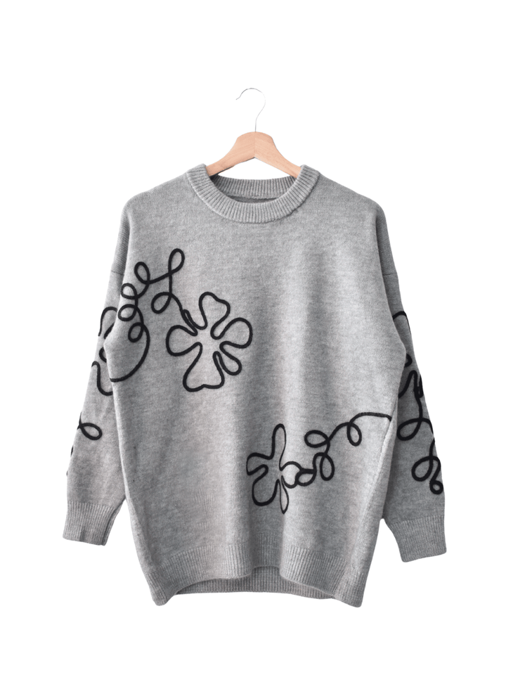 Saco Tejido Julieta Gris|