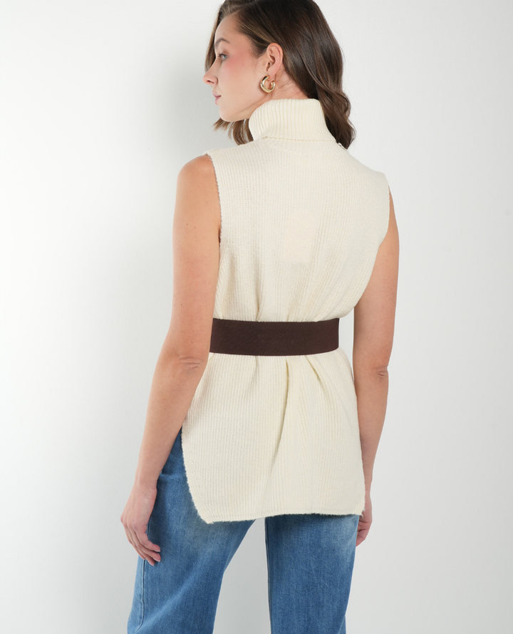 Chaleco Lana Cuello alto