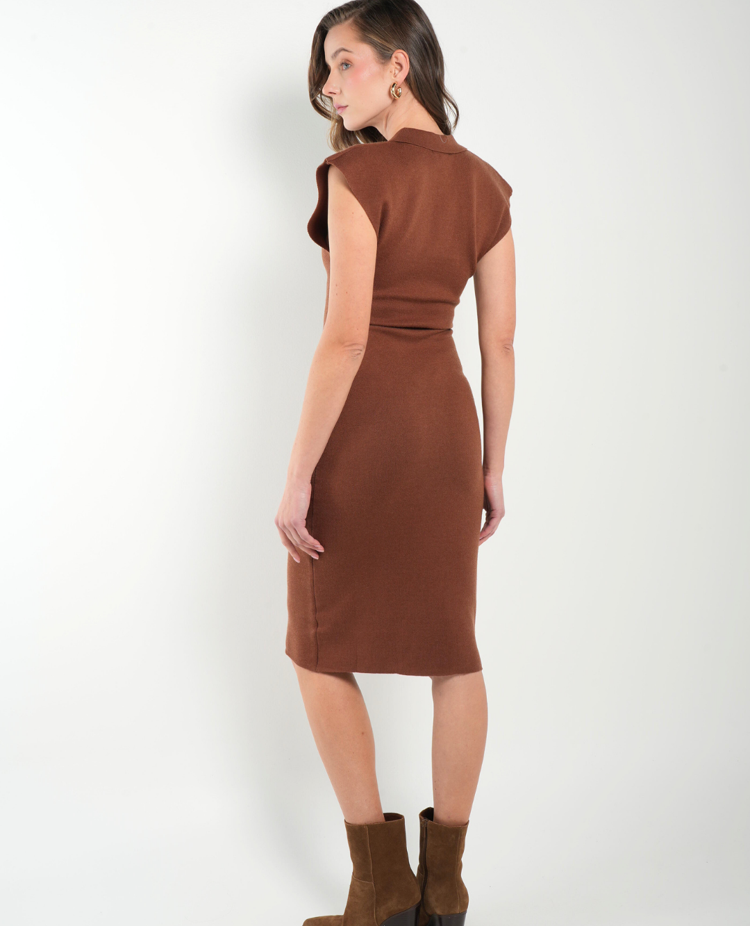 Vestido Tejido Chocolate