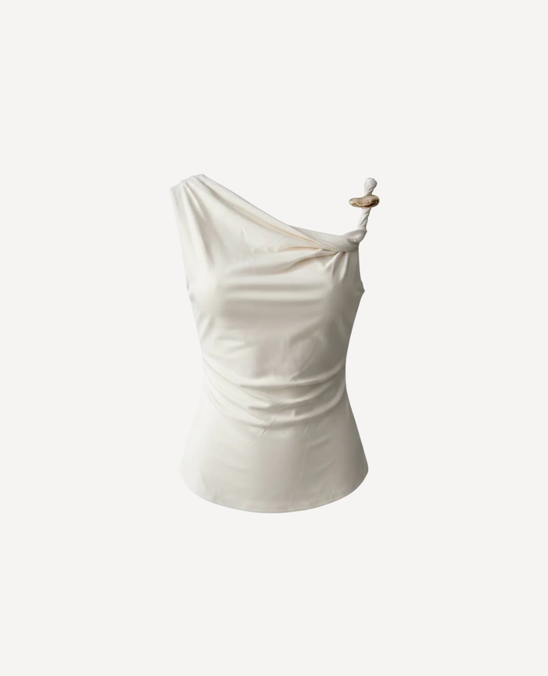 Top Licra Nudo Blanco