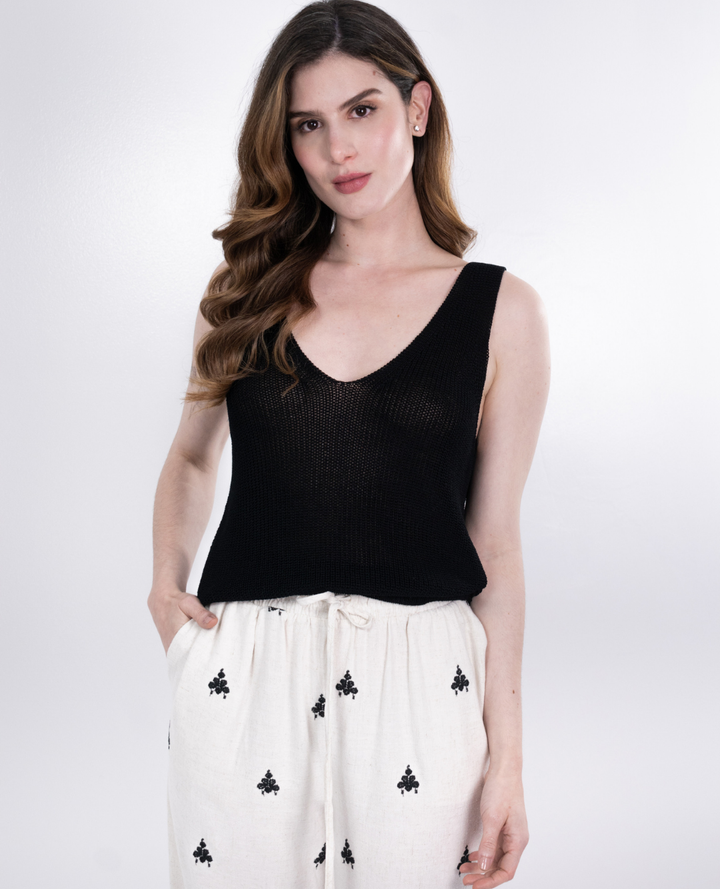 Pantalón Lino Bordado Ng