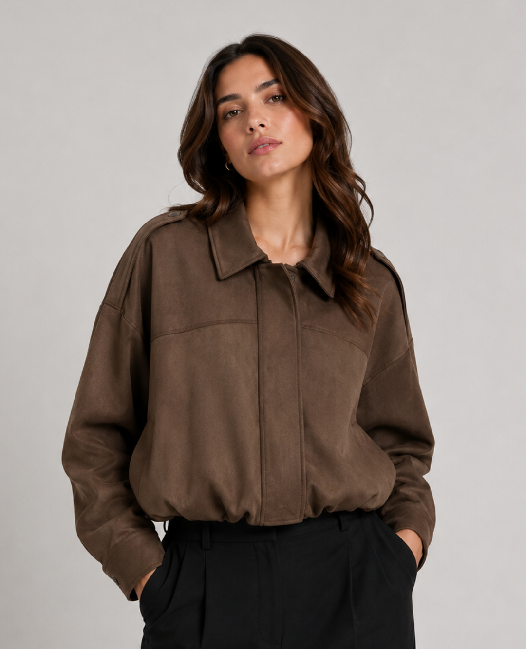 Chaqueta Bomber Chocolate