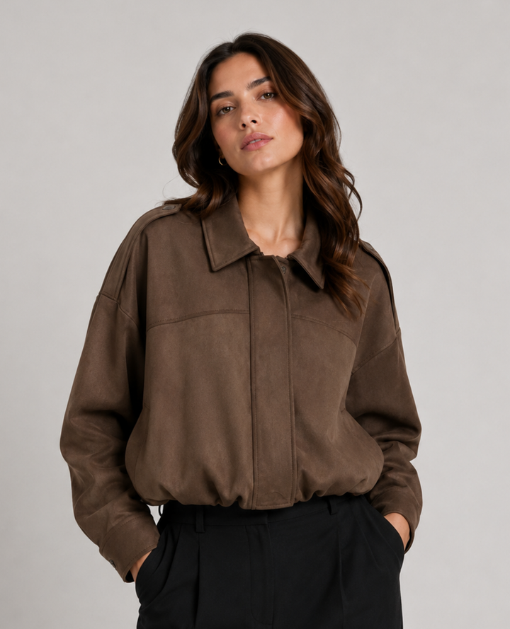 Chaqueta Bomber Chocolate