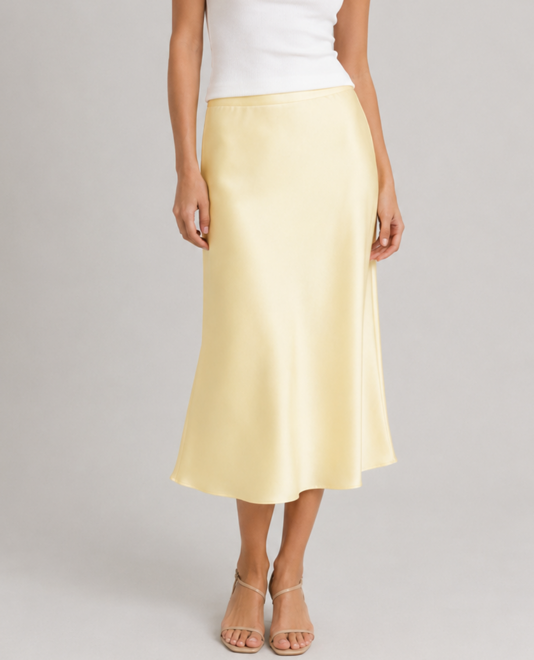 Falda Satin Dolce Vita Amarilla