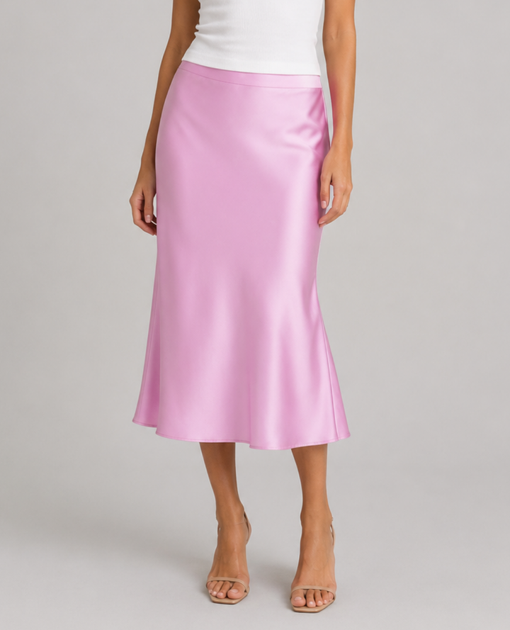 Falda Satin Dolce Vita Rosada