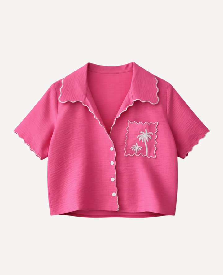 Blusa Palmera Fucsia