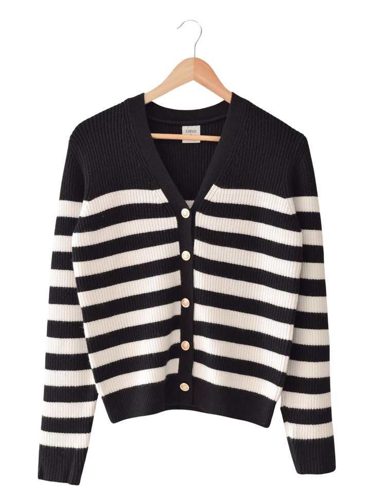 Cardigan Rayas- Botones