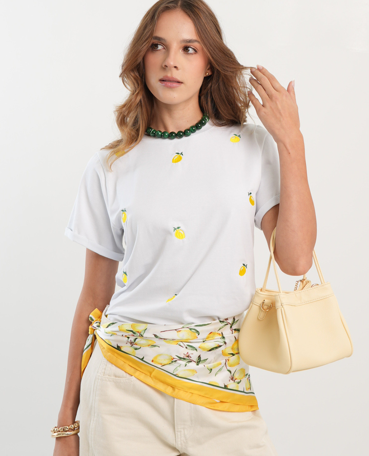 Camiseta Lemon Bordada