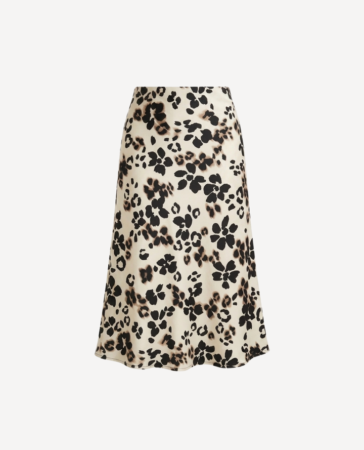 Falda Seda Estampado Floral