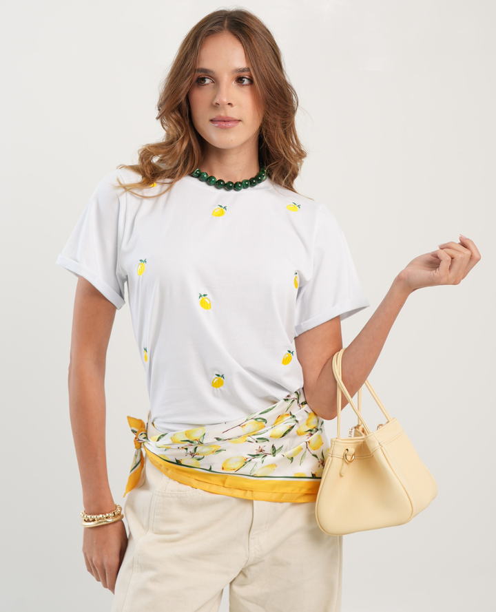 Camiseta Lemon Bordada