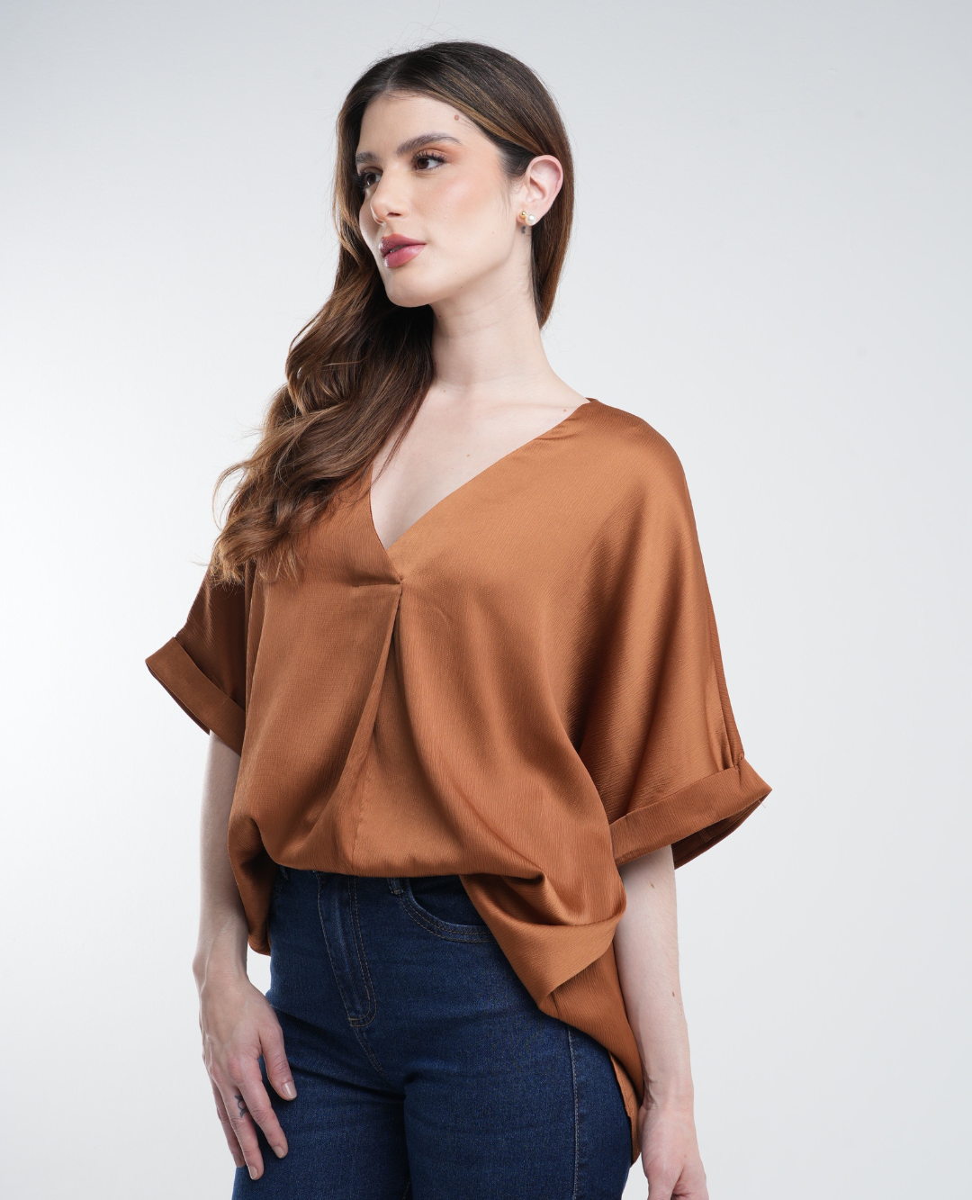 Blusa En seda Oversize