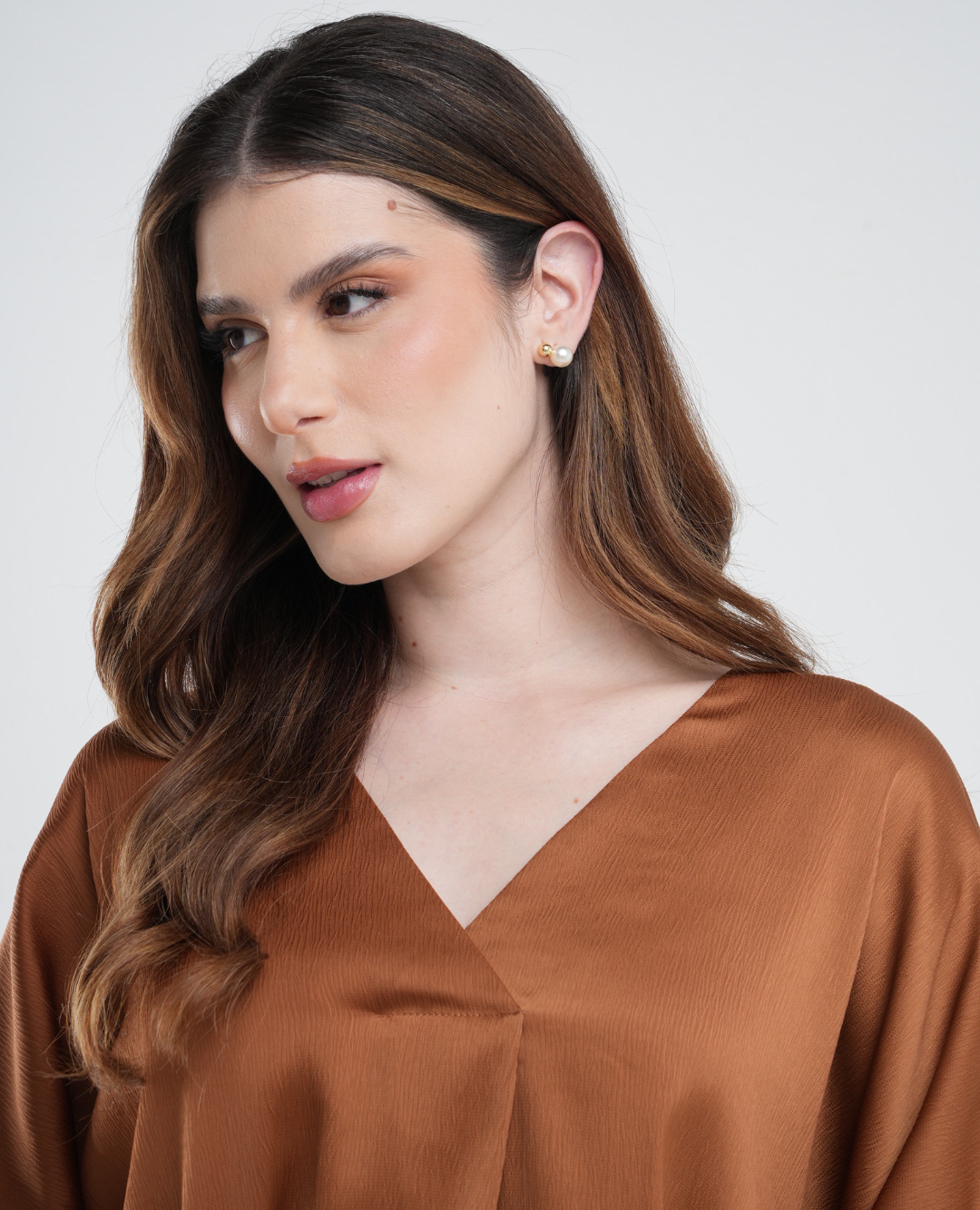 Blusa En seda Oversize
