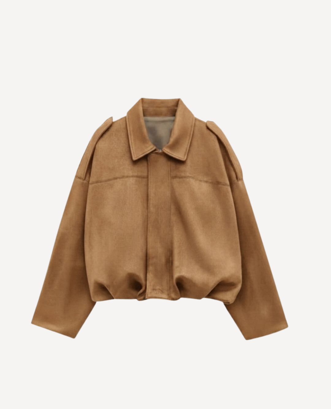 Chaqueta Bomber Camel