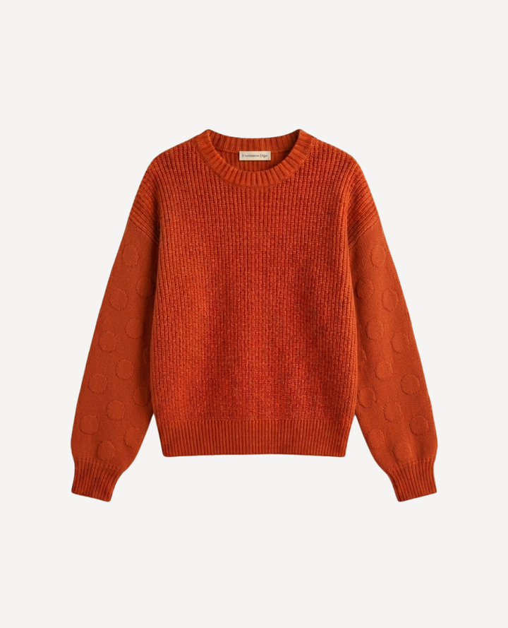 Saco Tejido Manga bombacha Pepas Terracota