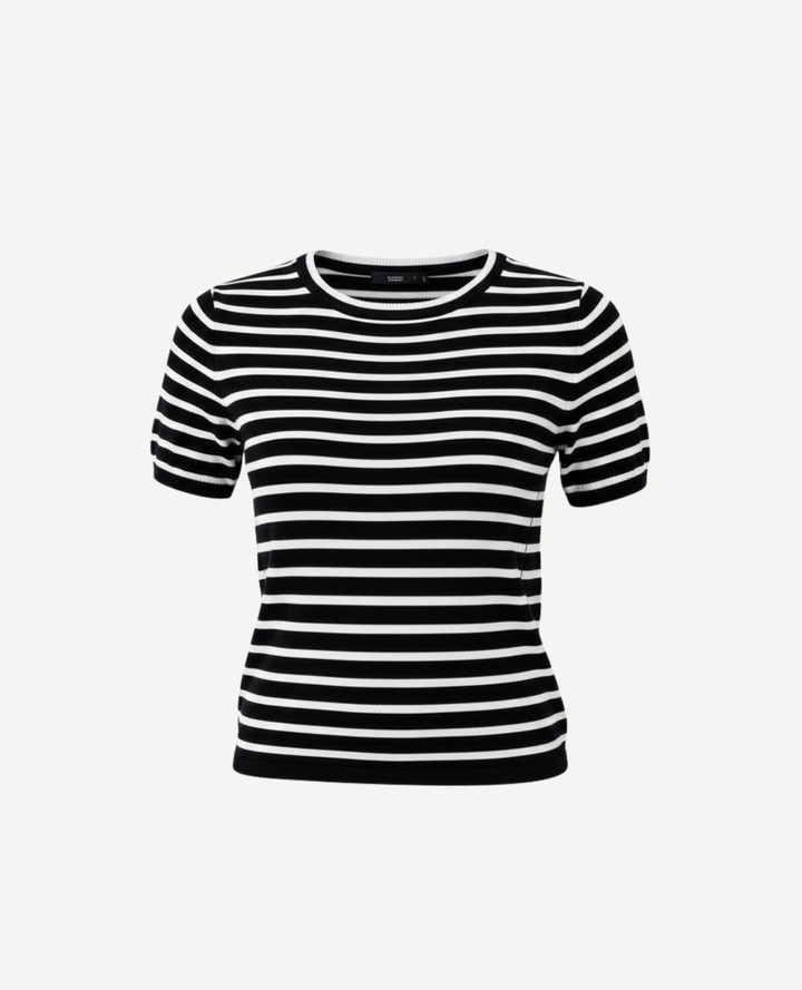 Básico tejido rayas negro