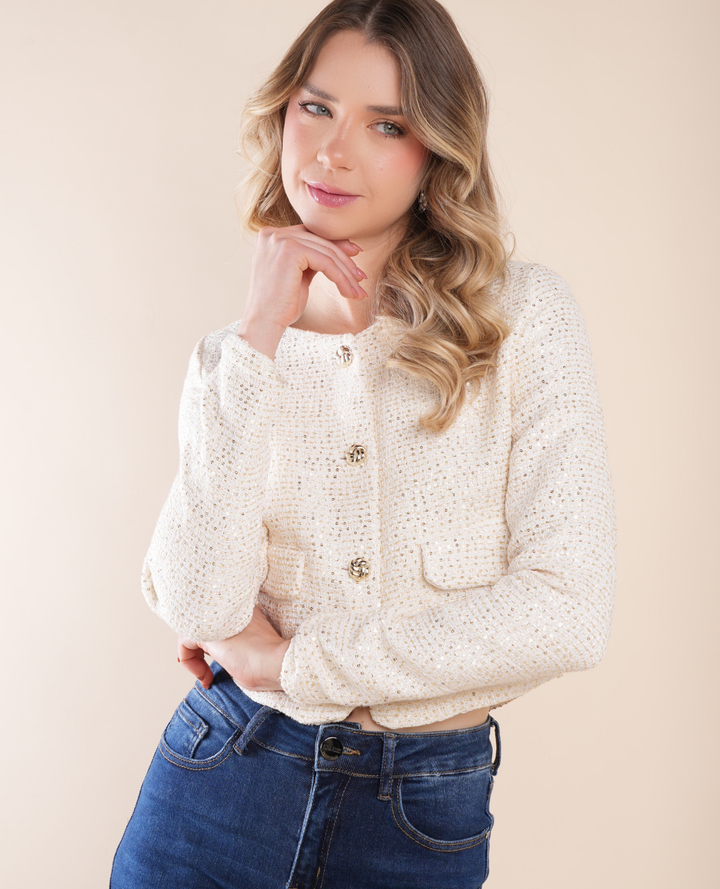 Chaqueta Chanel Marfil