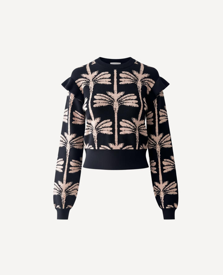 Saco tejido palmeras