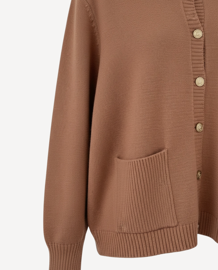 Cardigan chanel camel
