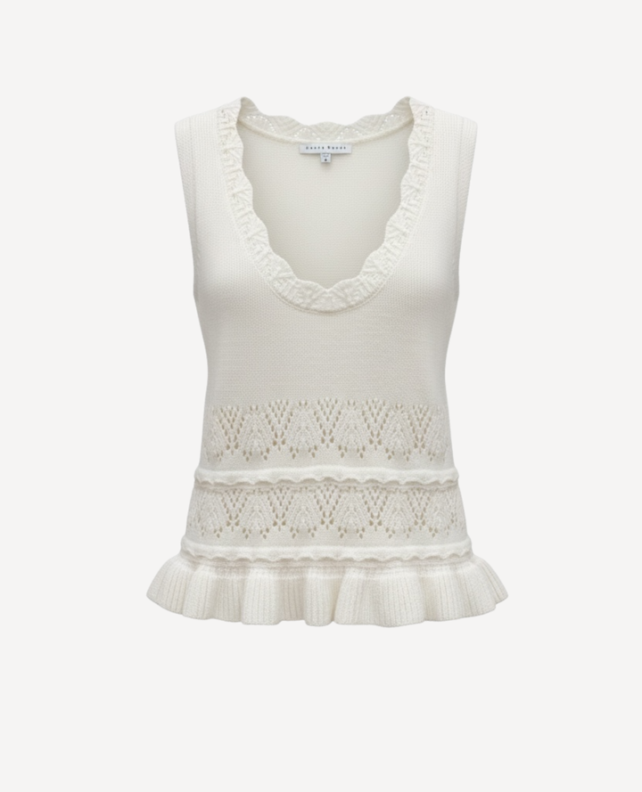 Top Tejido Boleros Marfil