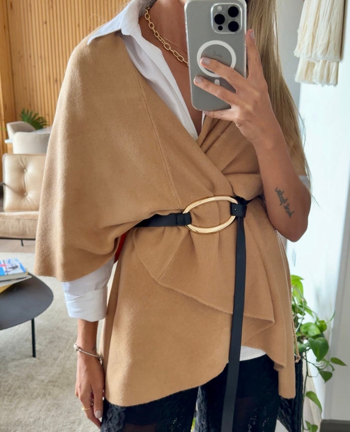Capa Tejida Camel